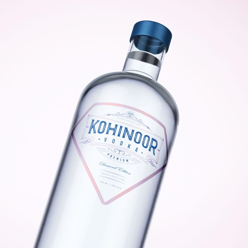 Premium Vodka Label Design