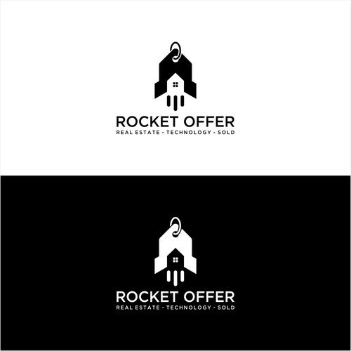 Rocket + price tag + Home