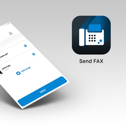 Icon concept for Send FAX