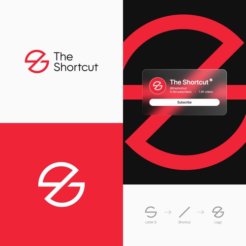 Modern Letter S Tech Startup Logo