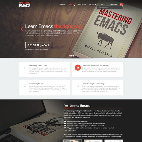 Masteringemacs.com Landing Page