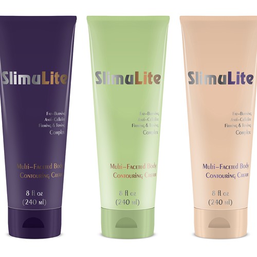 Slimulite cream package design