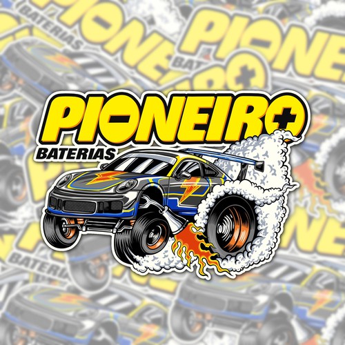 PIONEIRO BATERIAS STICKER DESIGN