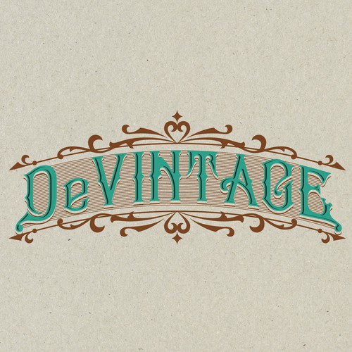 Luxury Vintage Victorian Logo for DeVINTAGE