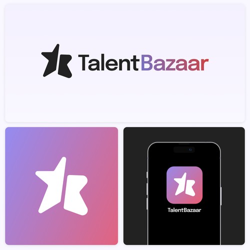 Bold Logo for a social entertainment app. 