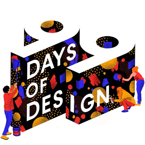 99 days of design logo art.