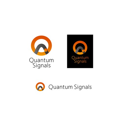 Logo design suggestions for a financial software company utilizing quantum computing and AI.