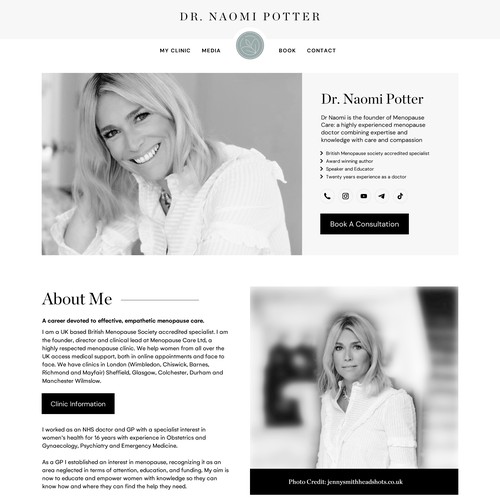 website for Dr Naomi Potter