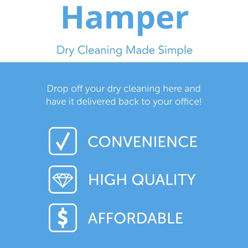 Eye catching design for Hamper Dry Cleaning