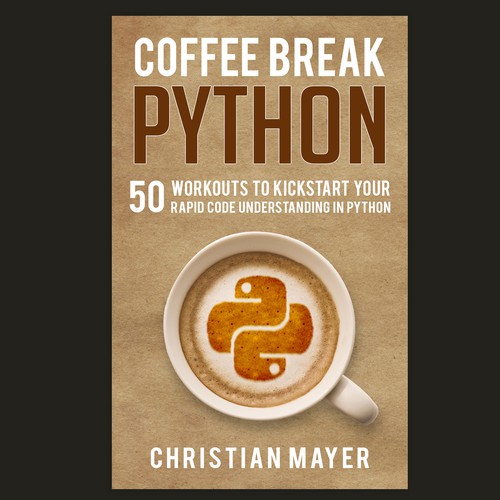 Design a book cover for the new programming textbook "Coffee Break Python"!