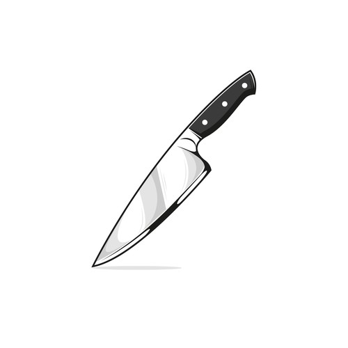 Illustration Of A Chef's Knife