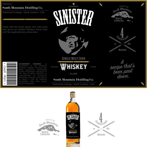 whiskey label concept 
