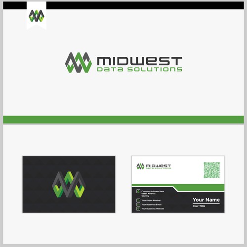 logo concept for Midwest Data Solutions
