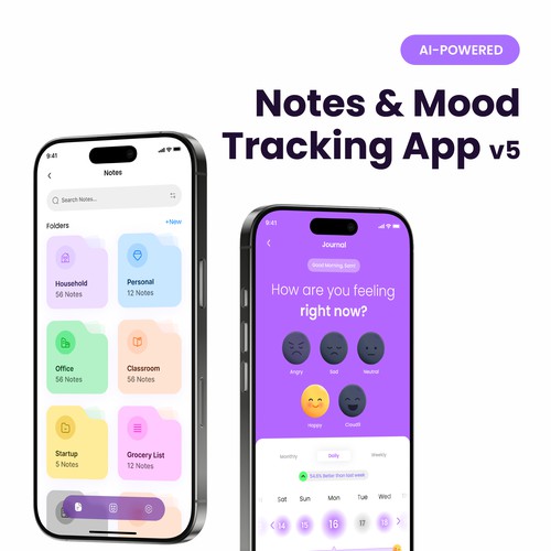 AI-Powered Notes and Journaling (Mood Tracking) App