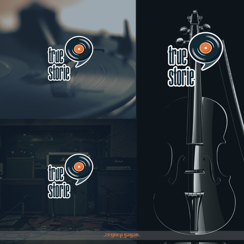 Creative Logo design for True Storie Music Production