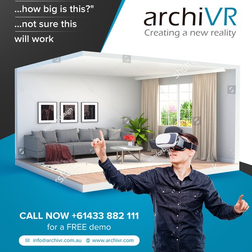 Simple and elegant flyer design for ArchiVR