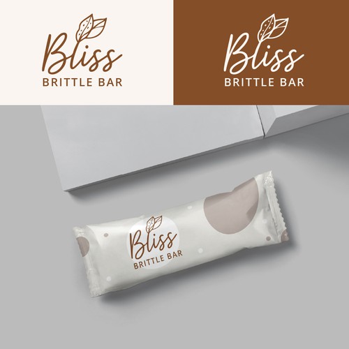 Bliss — Handlettering-Logo für eine Brittle Bar