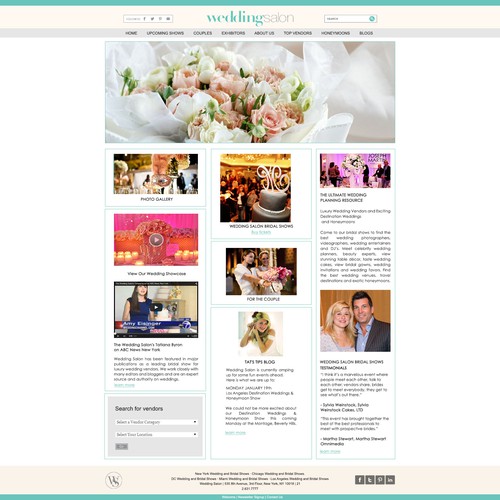 Wedding Salon Website Re-Design