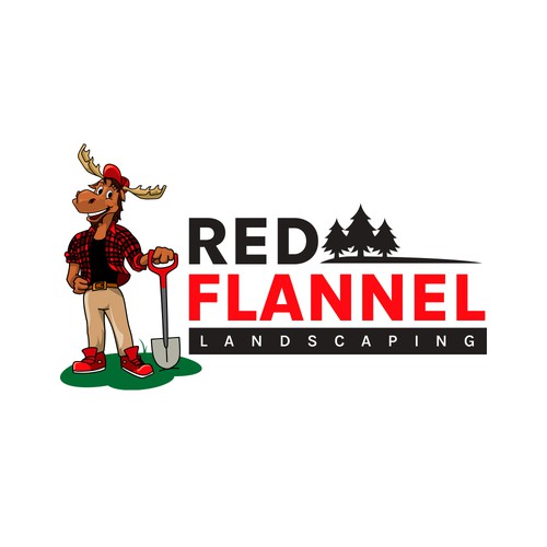 Mascot Concept; Red Flannel Landscaping Company