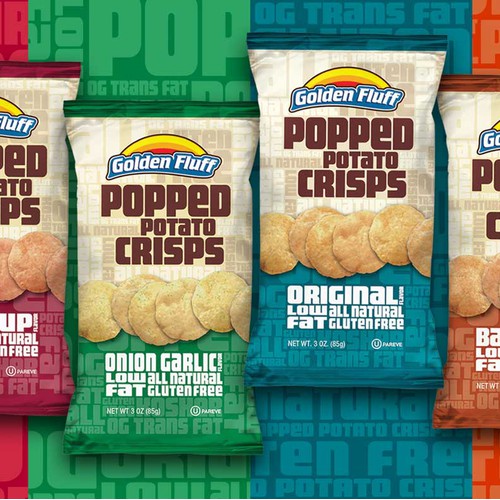 Package Design - Popped Potato Crisps
