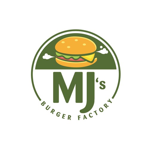 Logo for MJ'S Burger Factory