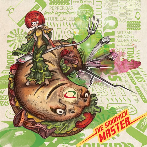 Create a Superhero for Quiznos- Awarding 15 Winning Designs