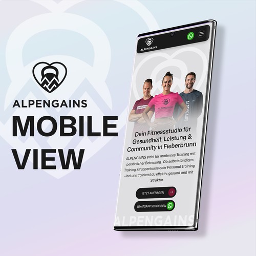 Modern Fitness Studio Website Design