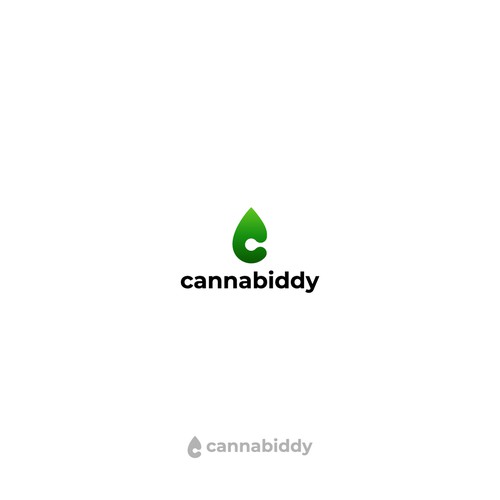 cannabis + leaf + drop + letter c