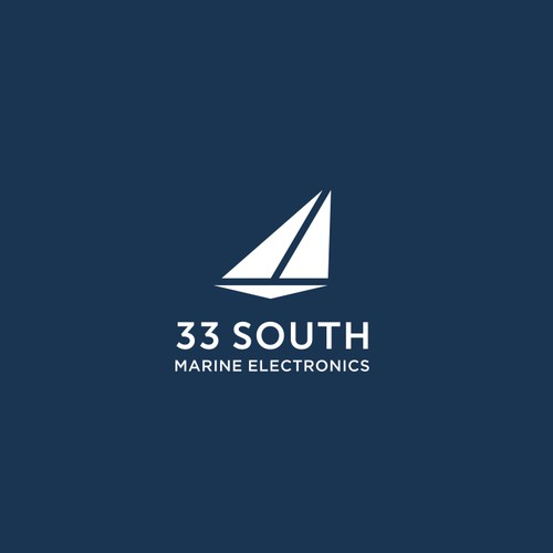 Simple logo for marine electronic equipment company: 33 South