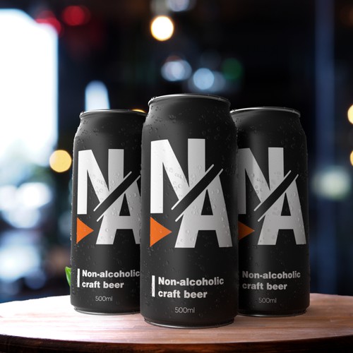 Industrial Minimilist Beer Can Design
