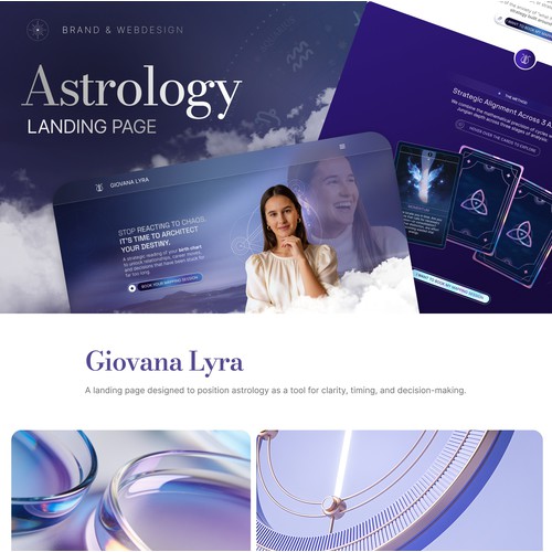 Astrology Landing Page & UI/UX Design