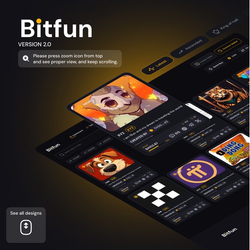 Meme token presale UI design