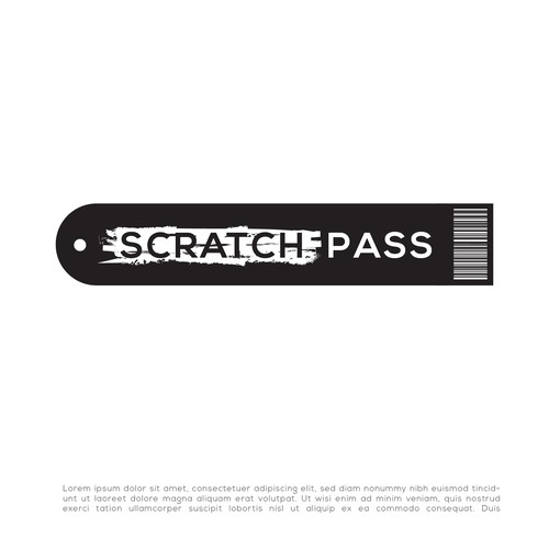 SCRATCH PASS logo design