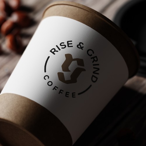 Calligraphic Monogram for Rise & Grind Coffee