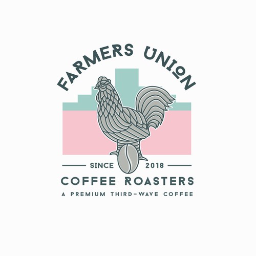 vintage logo for farmers unions
