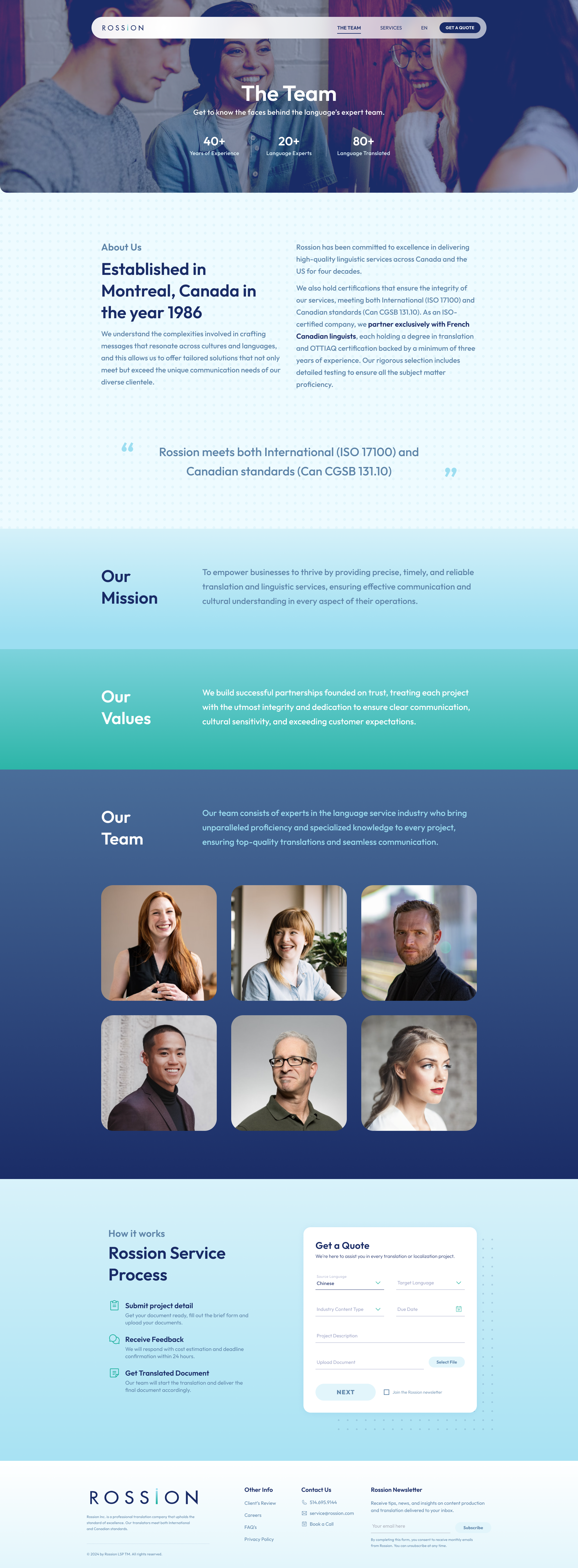 We need a powerful new web design to attract new clients in the Translation industry