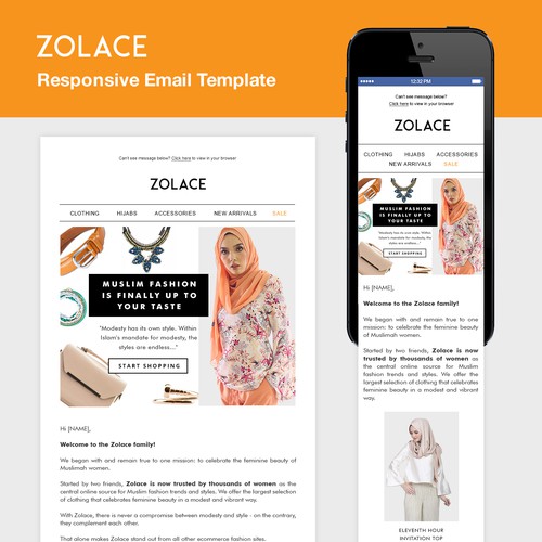 Zolace Email Template