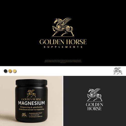 Elegant Mythic Logo for Premium Supplement Brand