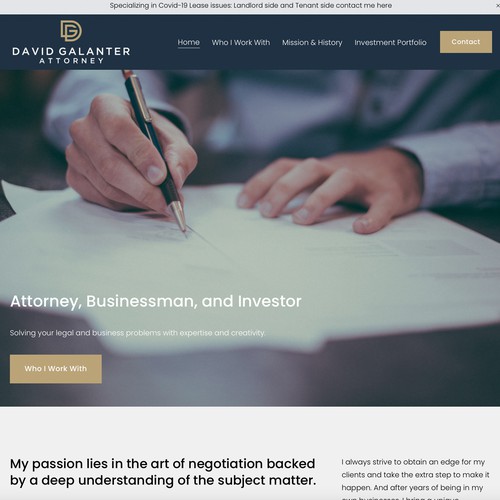 Squarespace Website for Law Firm