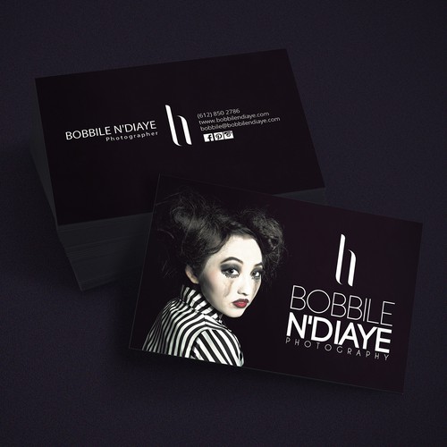 Business card for a fashion photographer