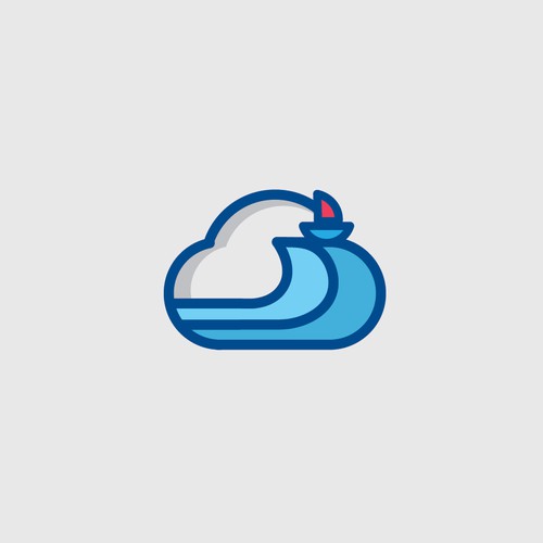 Accounting logo. cloud based. 