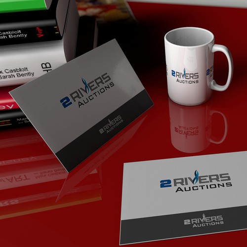 Create a eye catching yet simple logo for an online auction company - 2 Rivers Auctions