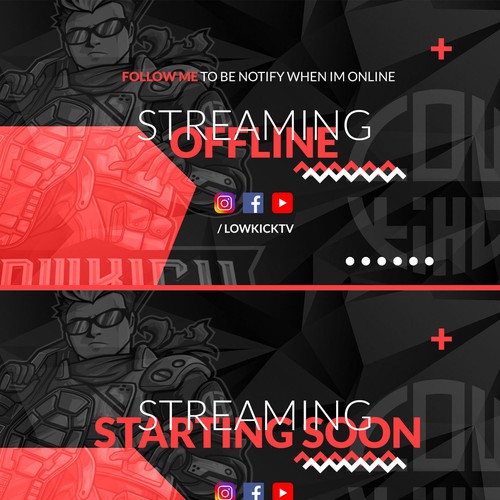 Twitch Stream Overlays design