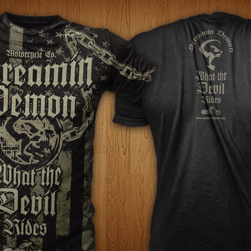 Screamin Demon Motorcycle Co. t-shirt design required in 24 hours!