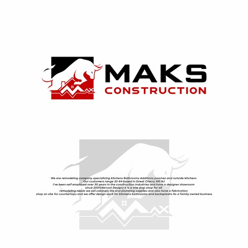 Logo Design For MAKS Constructions