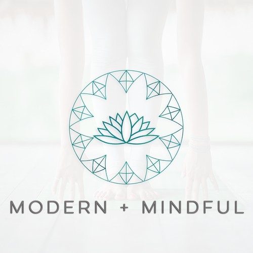 modern yoga studio logo