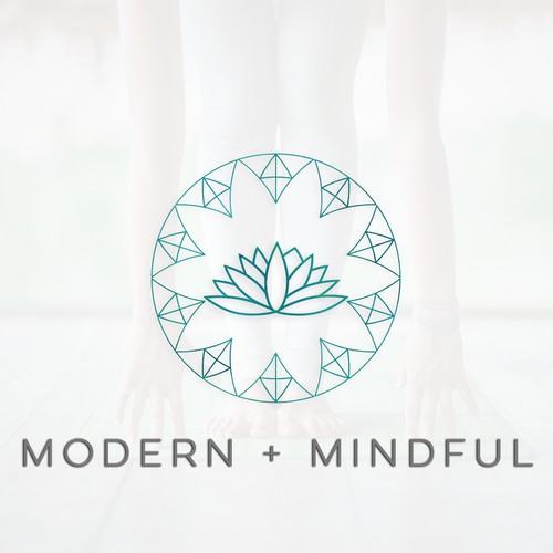 modern yoga studio logo