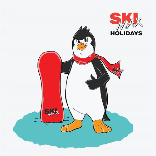 Mascot for a ski company