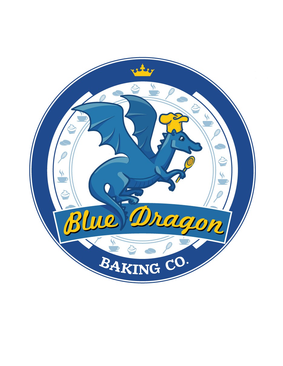 引人注目的标志为蓝色龙烤有限公司