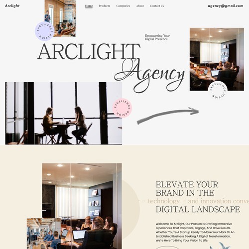 Agency Landing Page